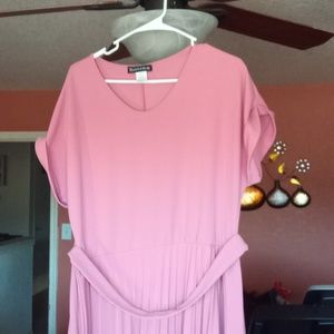 Women's size 2x pink dress bottom half pleated